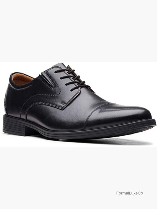 Men\'s Leather Lace-Up Oxford Shoes with Cushioning Sole